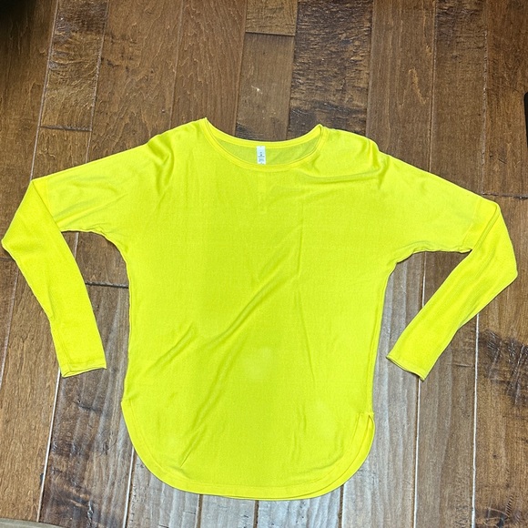 Lululemon Athletica Sunlit Yellow Crew Neck Sweater - Picture 1 of 6